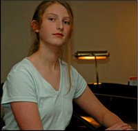 Julia at piano